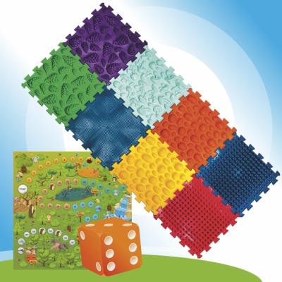 Массажный коврик с настольной игрой 8 элементов